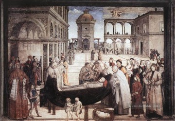  san - Tod von St Bernadine Renaissance Pinturicchio